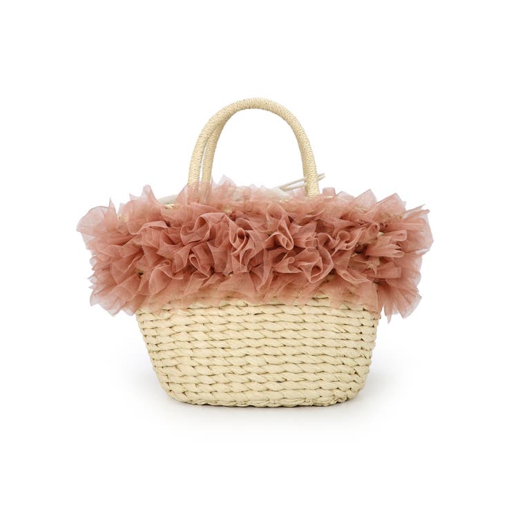 【カゴバッグ/リゾート/プレゼント】チュールフリルカゴバッグ | TRYSIL | 詳細画像20 