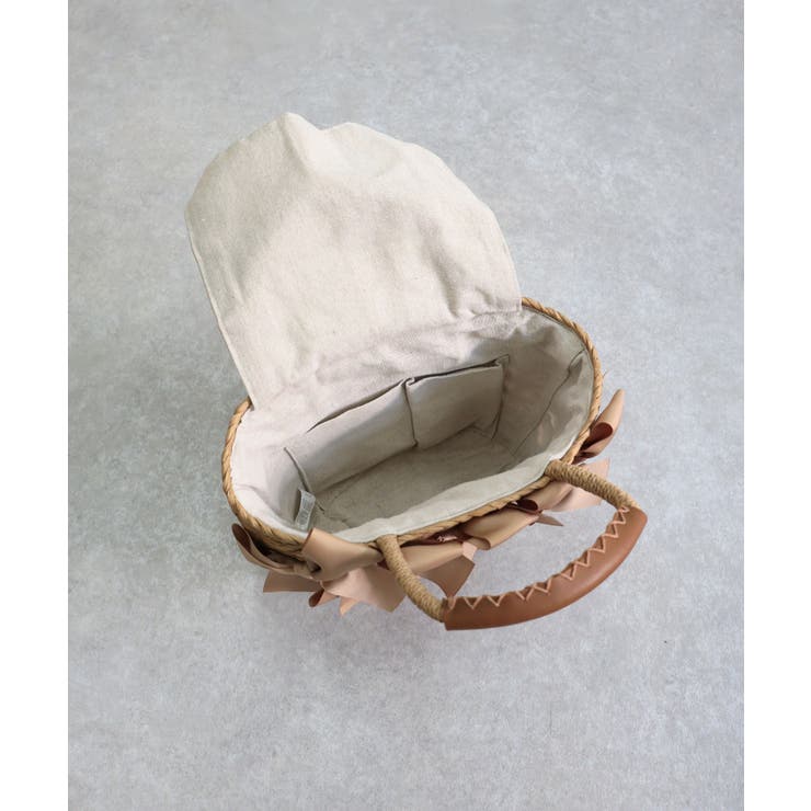 【カゴバッグ/リゾート/プレゼント】リボン装飾かごバッグ | TRYSIL | 詳細画像13 