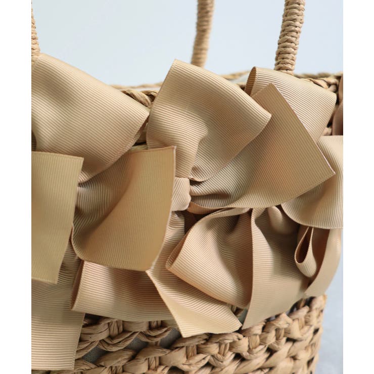 【カゴバッグ/リゾート/プレゼント】リボン装飾かごバッグ | TRYSIL | 詳細画像14 