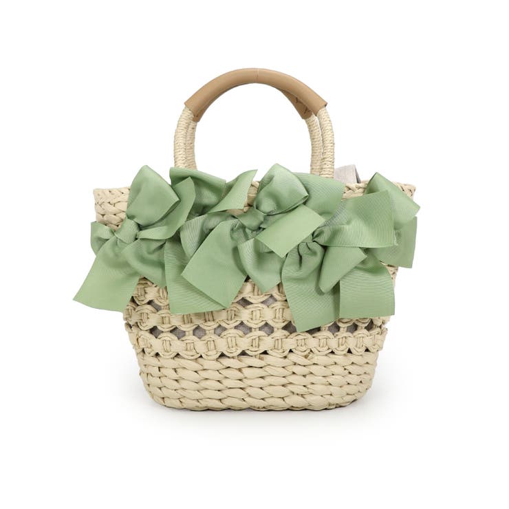 【カゴバッグ/リゾート/プレゼント】リボン装飾かごバッグ | TRYSIL | 詳細画像18 