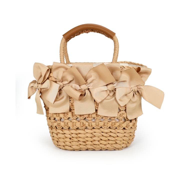 【カゴバッグ/リゾート/プレゼント】リボン装飾かごバッグ | TRYSIL | 詳細画像19 