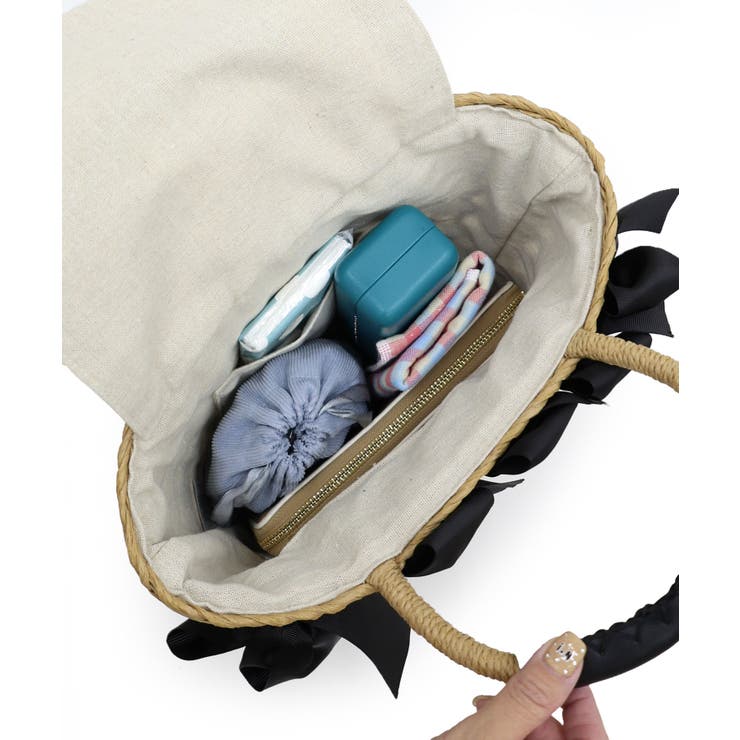 【カゴバッグ/リゾート/プレゼント】リボン装飾かごバッグ | TRYSIL | 詳細画像21 