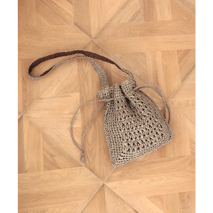 【カゴバッグ/リゾート/軽量】巾着ワンショルダーバッグ | TRYSIL | 詳細画像13 