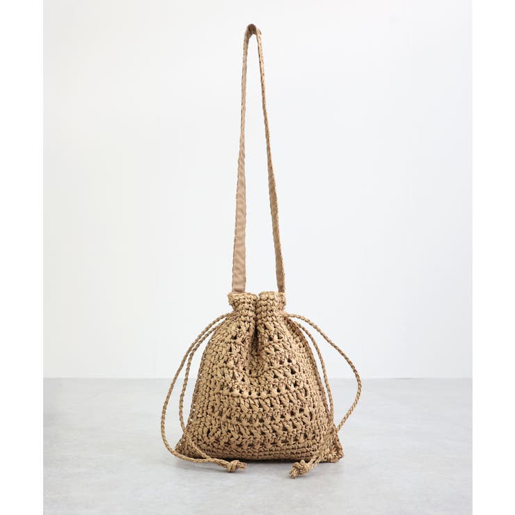 【カゴバッグ/リゾート/軽量】巾着ワンショルダーバッグ | TRYSIL | 詳細画像15 