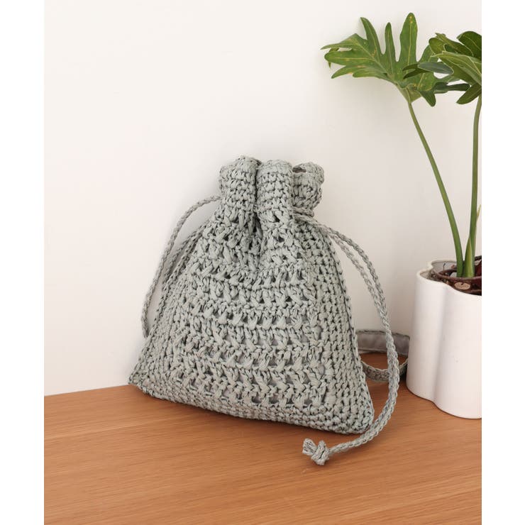 【カゴバッグ/リゾート/軽量】巾着ワンショルダーバッグ | TRYSIL | 詳細画像9 