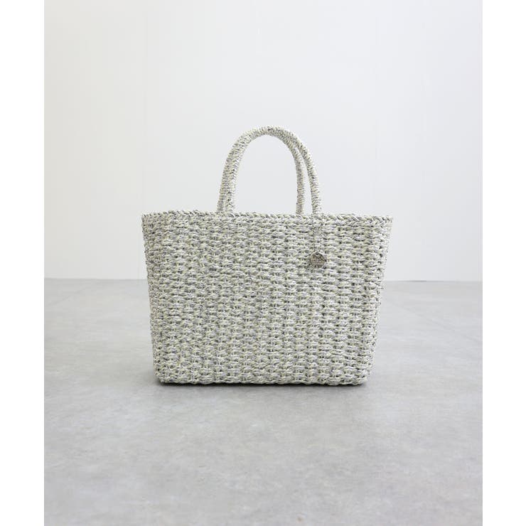 【カゴバッグ/リゾート/軽量】メタリックミックスペーパートートバッグ | TRYSIL | 詳細画像15 