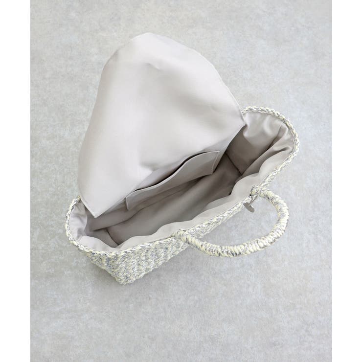 【カゴバッグ/リゾート/軽量】メタリックミックスペーパートートバッグ | TRYSIL | 詳細画像16 