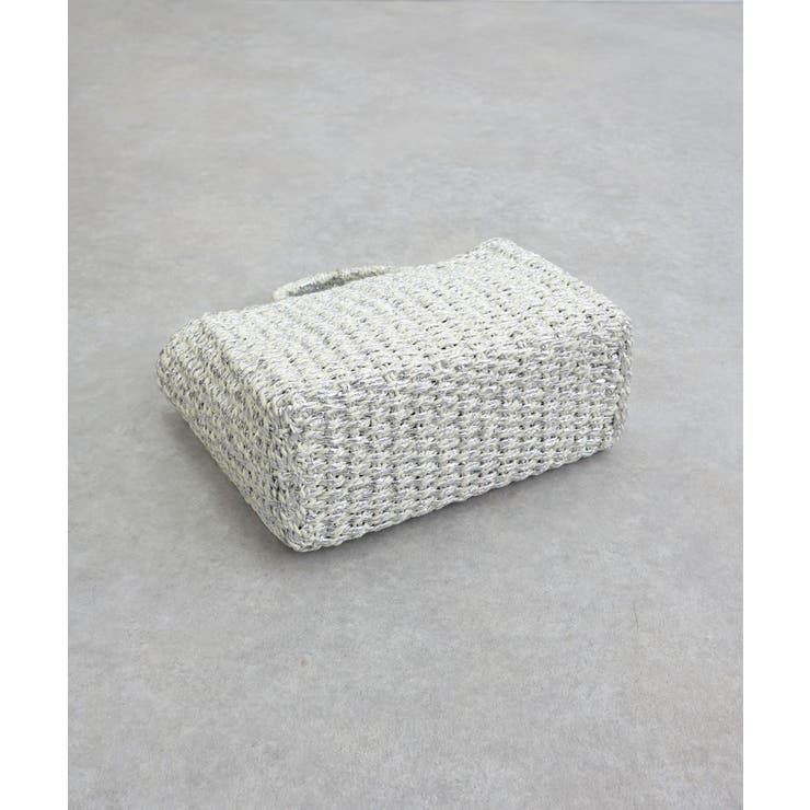 【カゴバッグ/リゾート/軽量】メタリックミックスペーパートートバッグ | TRYSIL | 詳細画像20 