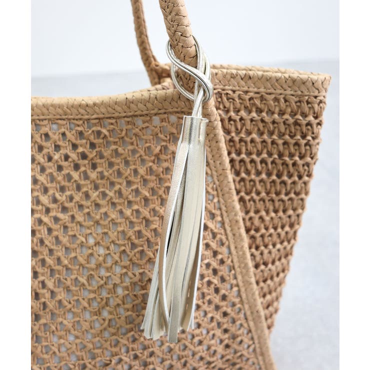 【カゴバッグ/A4/軽量】透かし編みペーパーシートトートバッグ | TRYSIL | 詳細画像17 