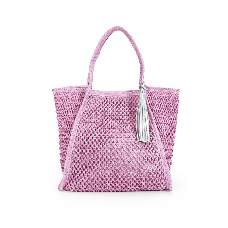 【カゴバッグ/A4/軽量】透かし編みペーパーシートトートバッグ | TRYSIL | 詳細画像21 