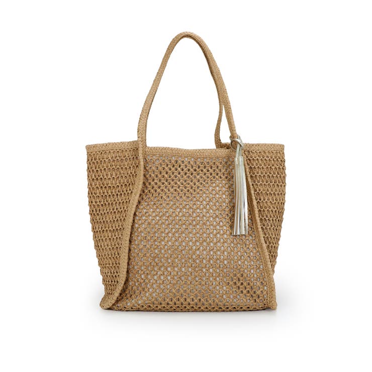 【カゴバッグ/A4/軽量】透かし編みペーパーシートトートバッグ | TRYSIL | 詳細画像23 