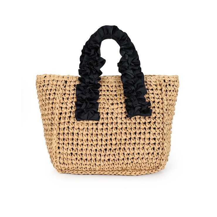 【カゴバッグ/リゾート/プレゼント】ハンドルフリルペーパートートバッグ | TRYSIL | 詳細画像18 