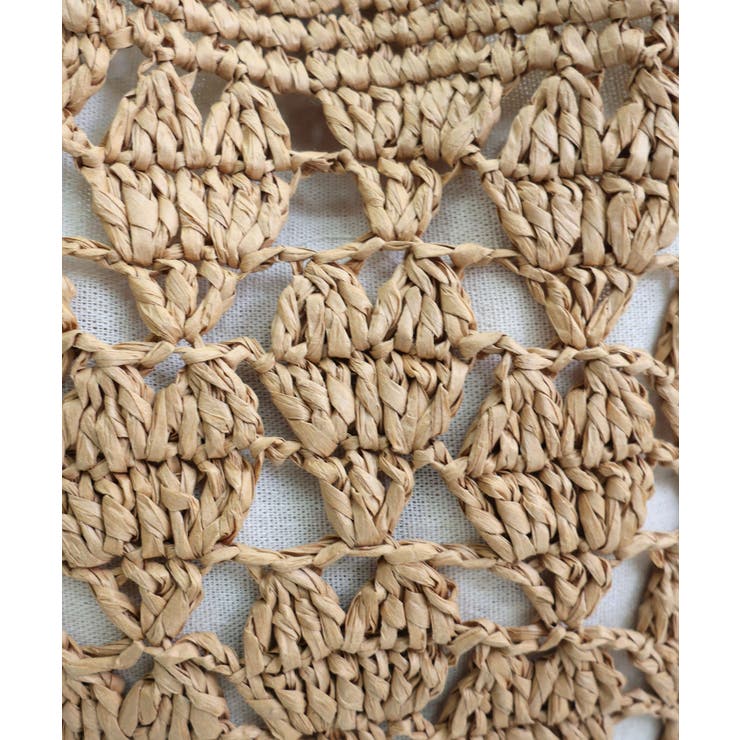 【カゴバッグ/リゾート/軽量】ハートモチーフ編みペーパートートバッグ | TRYSIL | 詳細画像16 