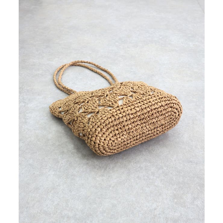 【カゴバッグ/リゾート/軽量】ハートモチーフ編みペーパートートバッグ | TRYSIL | 詳細画像19 