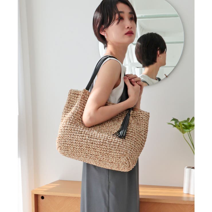 【カゴバッグ/大容量/定番】ビッグペーパートートバッグ | TRYSIL | 詳細画像11 