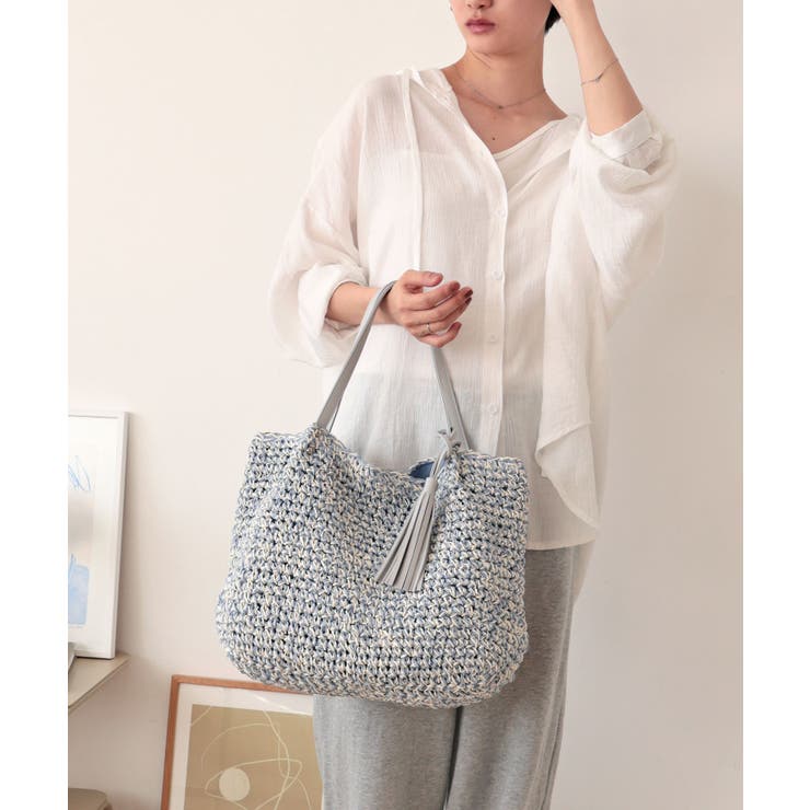 【カゴバッグ/大容量/定番】ビッグペーパートートバッグ | TRYSIL | 詳細画像3 