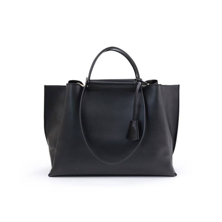 ブラック | LILY/横型A4トートバッグ | TRYSIL