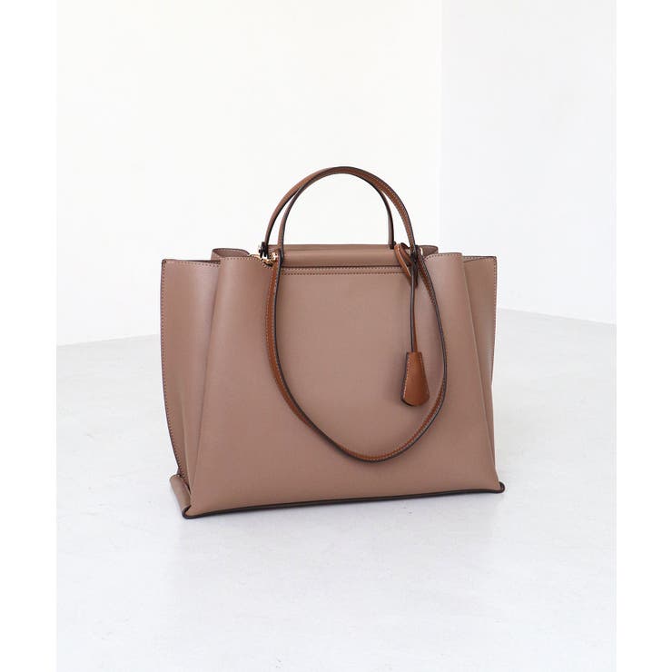 モカ | LILY/横型A4トートバッグ | TRYSIL
