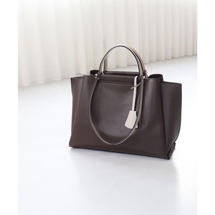 ダークブラウン | LILY/横型A4トートバッグ | TRYSIL