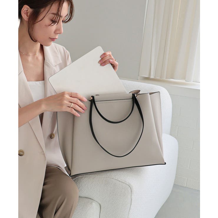 その他グレー | LILY/横型A4トートバッグ | TRYSIL