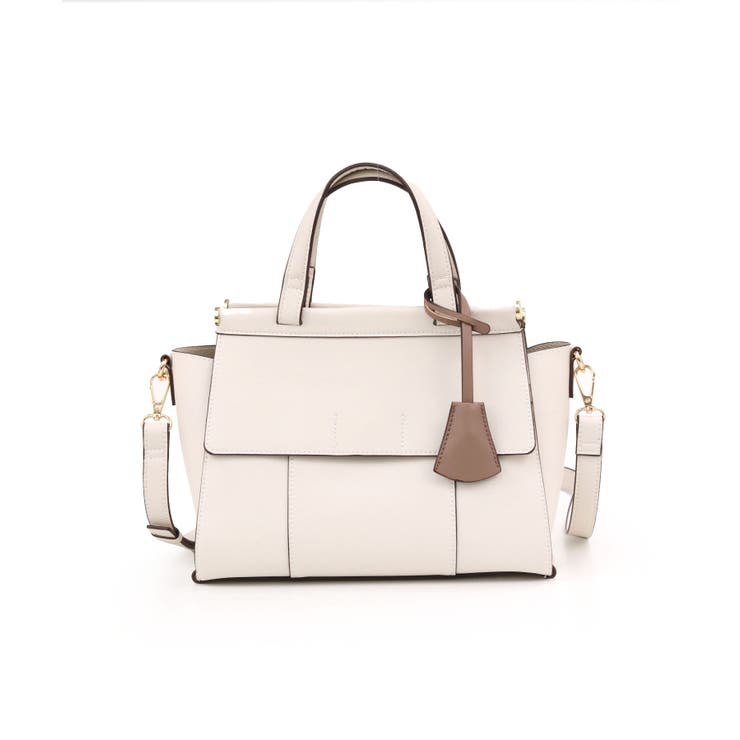 アイボリー | ANNABEL / ダブルフラップ2wayハンドバッグ | TRYSIL