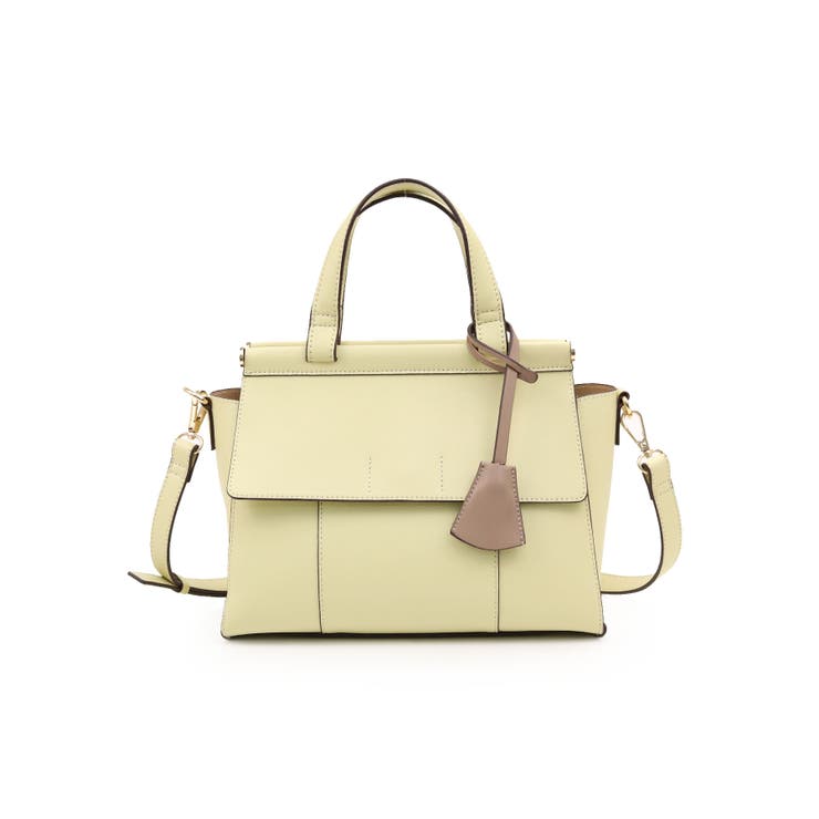 ライトイエロー | ANNABEL / ダブルフラップ2wayハンドバッグ | TRYSIL