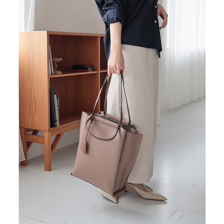 モカ | LILY/縦型A4トートバッグ | TRYSIL