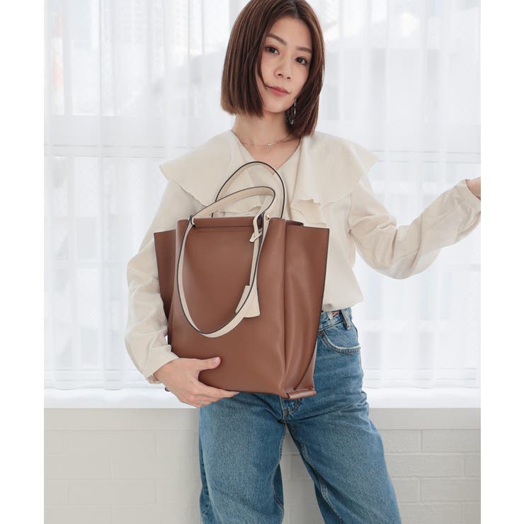 ブラウン | LILY/縦型A4トートバッグ | TRYSIL