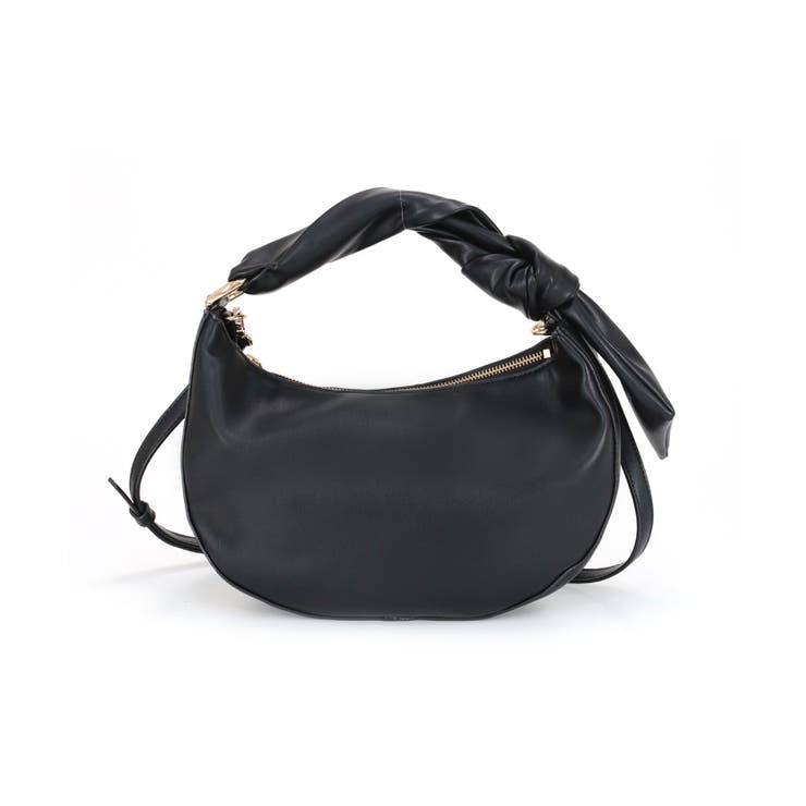 ブラック | ツイストハンドル2wayショルダーバッグ | TRYSIL