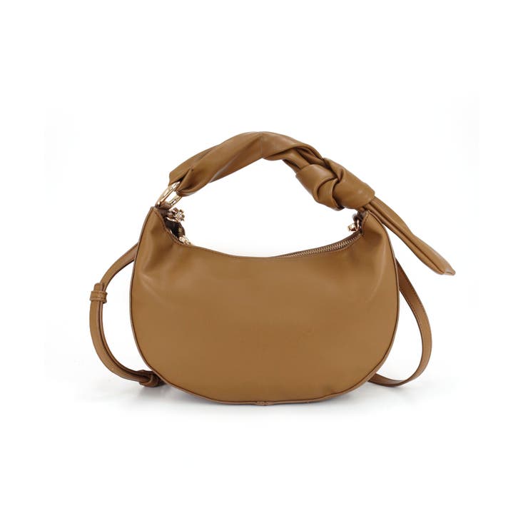 ブラウン | ツイストハンドル2wayショルダーバッグ | TRYSIL