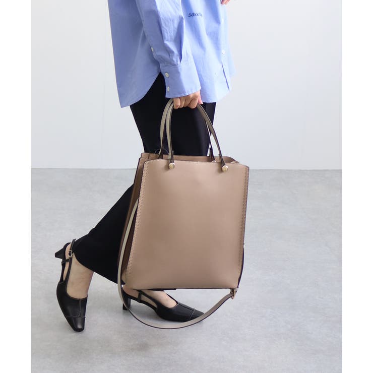 モカ | CLIVIA / 縦型A4トートバッグ | TRYSIL