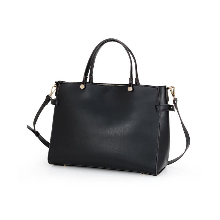 ブラック | KALMIA / 横型A4トートバッグ | TRYSIL