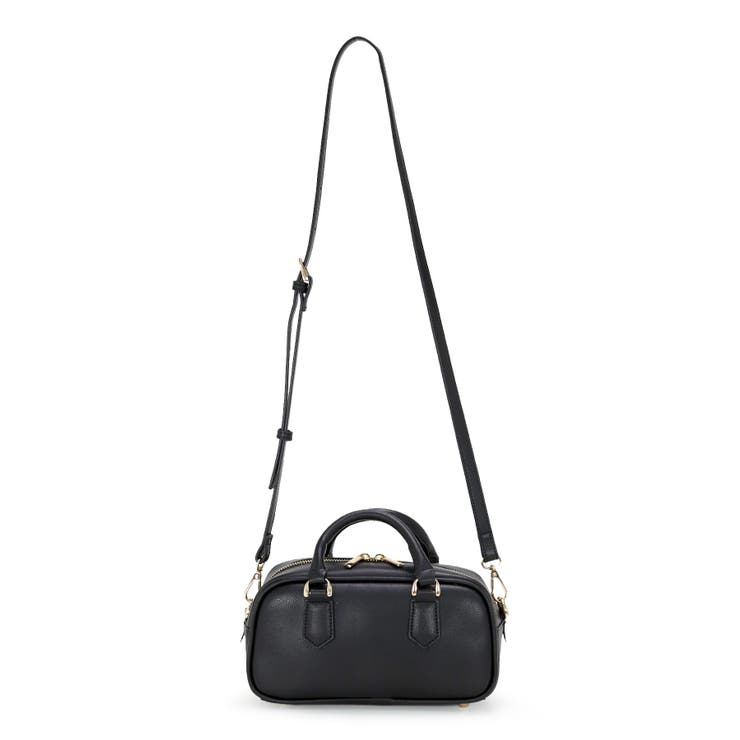 ブラック | スクエアミニボストンバッグ | TRYSIL