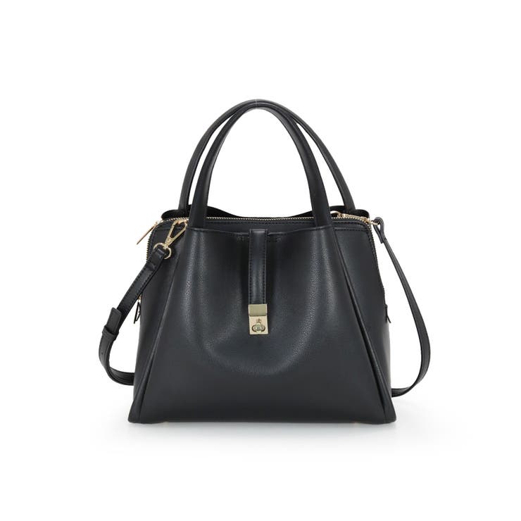 ブラック | ひねり金具トートバッグ | TRYSIL