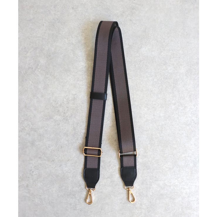 チャコール | ラインテープショルダーベルト | TRYSIL