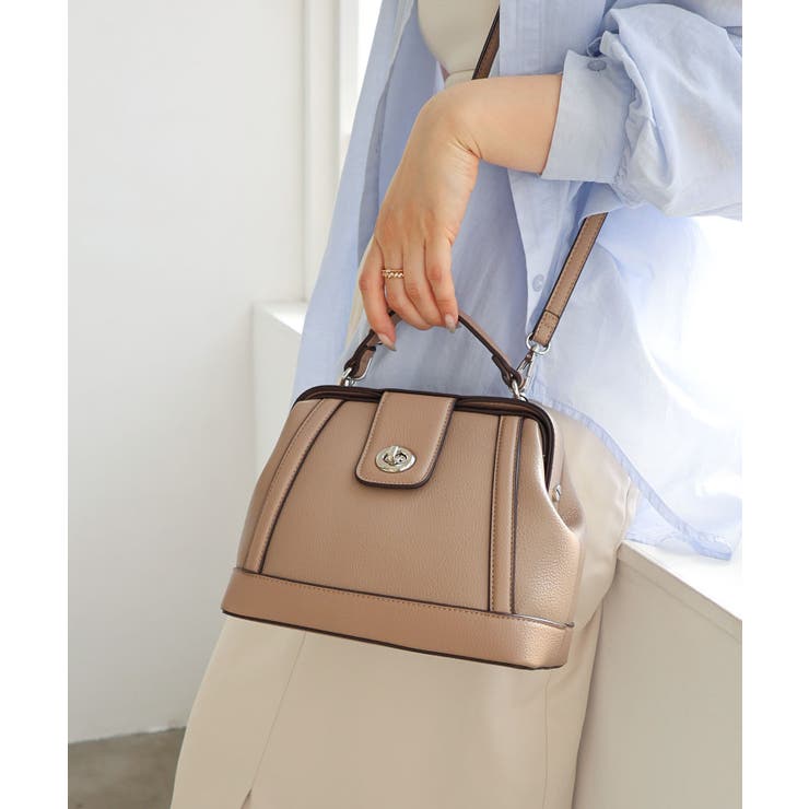 グレージュ | トップハンドル2wayショルダーバッグ | TRYSIL