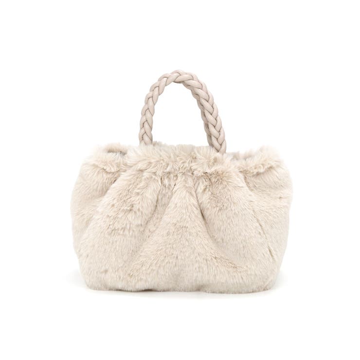 アイボリー | ブレイドハンドル ファートートバッグ | TRYSIL