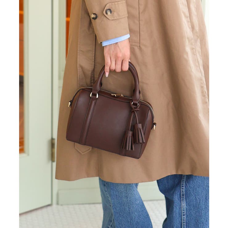 NERINE / タッセルチャーム付き ミニボストンバッグ | TRYSIL | 詳細画像2 