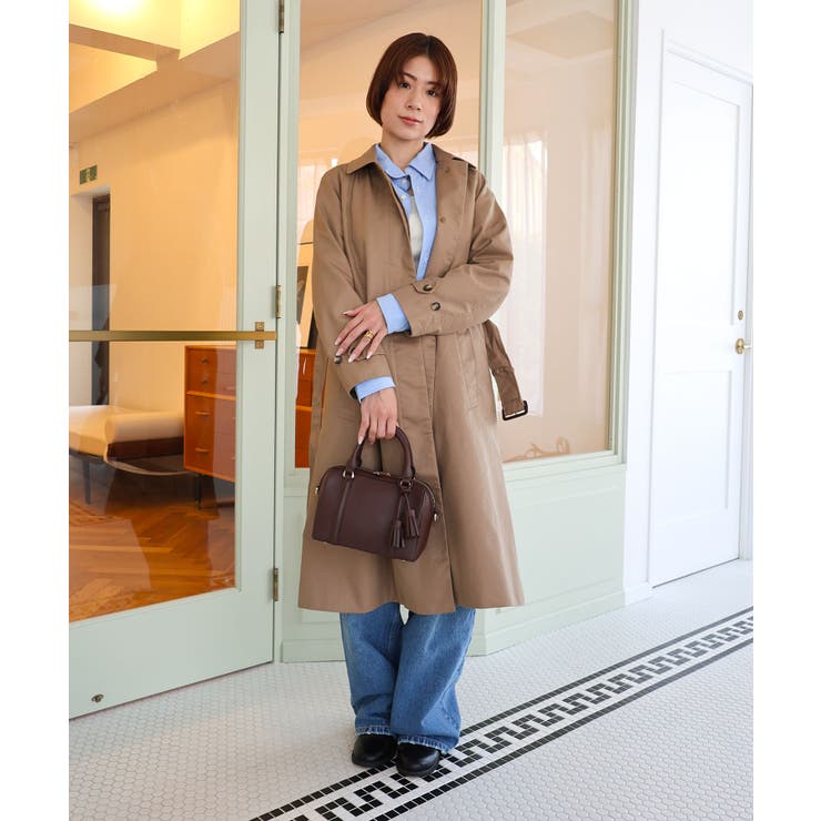 NERINE / タッセルチャーム付き ミニボストンバッグ | TRYSIL | 詳細画像3 