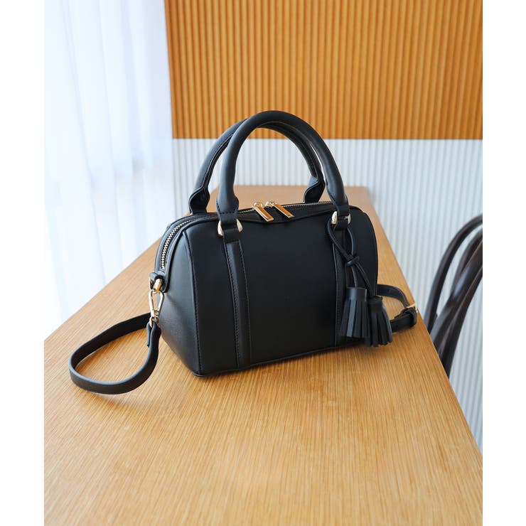 NERINE / タッセルチャーム付き ミニボストンバッグ | TRYSIL | 詳細画像9 