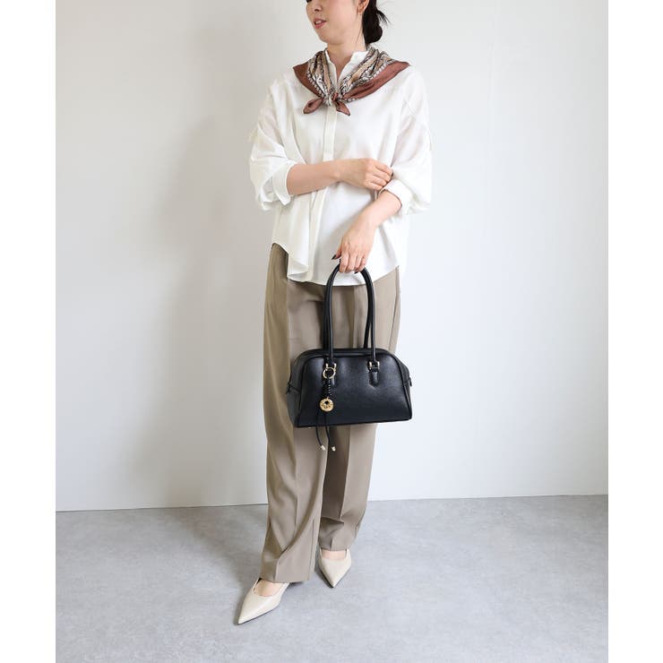 【オールシーズン/デイリー/ミディアムサイズ】ロングハンドルボストンバッグ | TRYSIL | 詳細画像4 