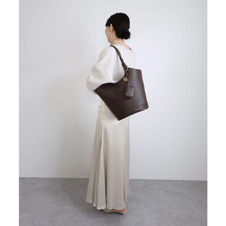 【オールシーズン/A4/通勤通学】チャーム付き バケットトートバッグ | TRYSIL | 詳細画像12 