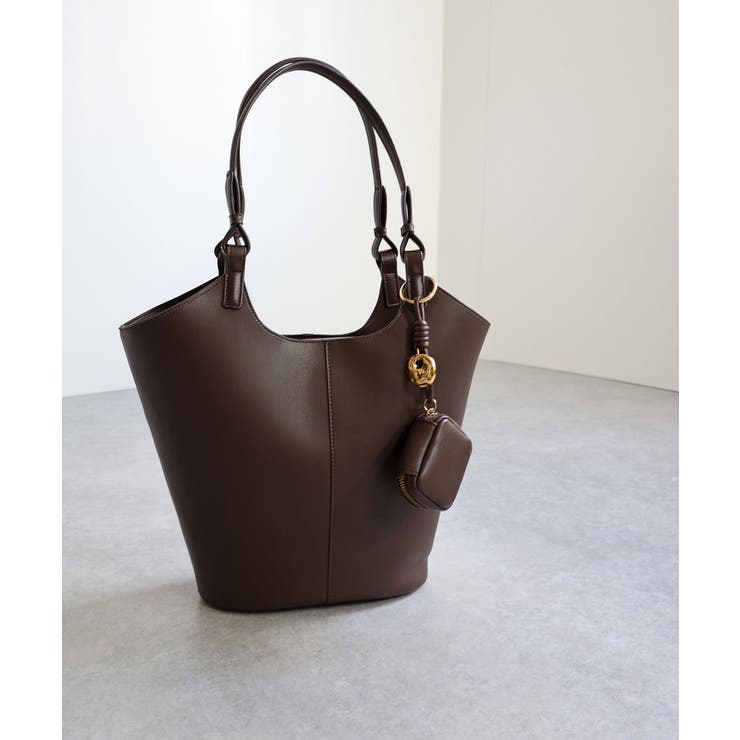 【オールシーズン/A4/通勤通学】チャーム付き バケットトートバッグ | TRYSIL | 詳細画像13 