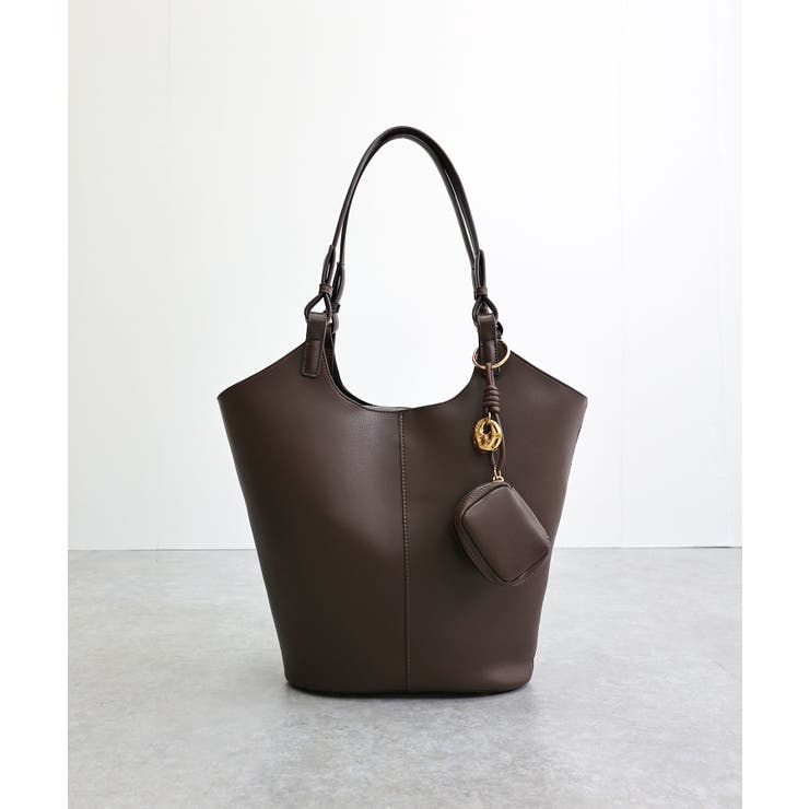 【オールシーズン/A4/通勤通学】チャーム付き バケットトートバッグ | TRYSIL | 詳細画像15 