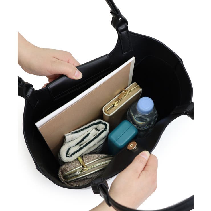 【オールシーズン/A4/通勤通学】チャーム付き バケットトートバッグ | TRYSIL | 詳細画像28 