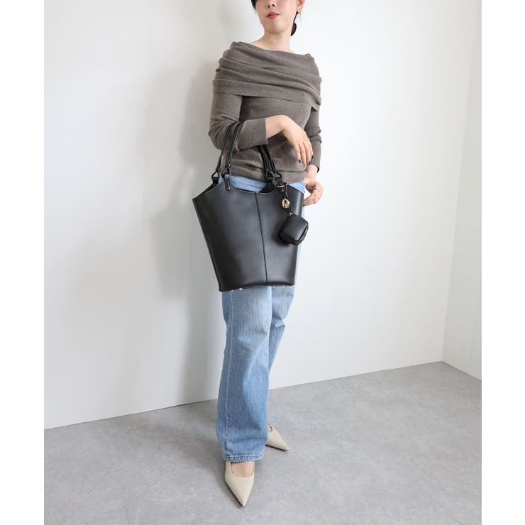 【オールシーズン/A4/通勤通学】チャーム付き バケットトートバッグ | TRYSIL | 詳細画像8 