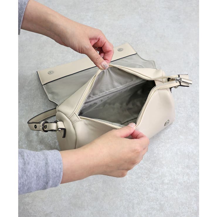 【オールシーズン/デイリー/コンパクト】ラインテープ ショルダーバッグ | TRYSIL | 詳細画像19 