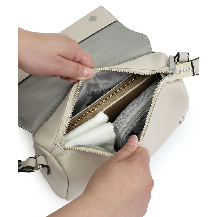 【オールシーズン/デイリー/コンパクト】ラインテープ ショルダーバッグ | TRYSIL | 詳細画像25 