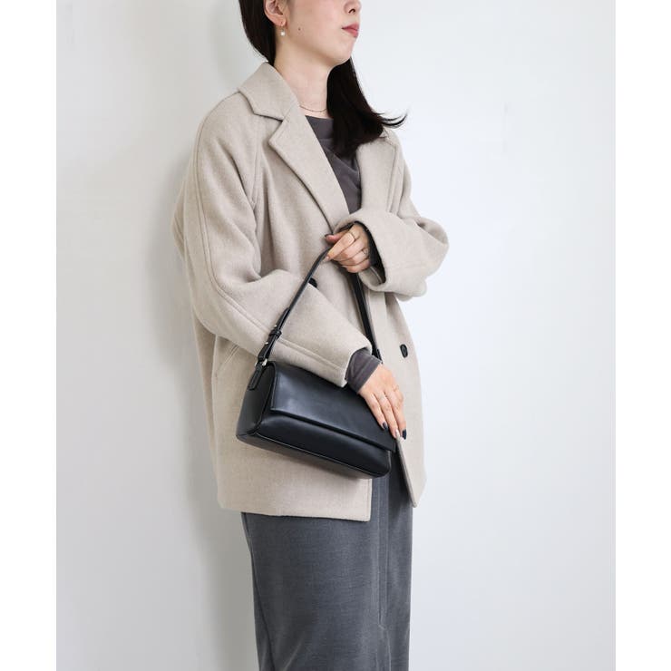 【オールシーズン/デイリー/コンパクト】ラインテープ ショルダーバッグ | TRYSIL | 詳細画像7 