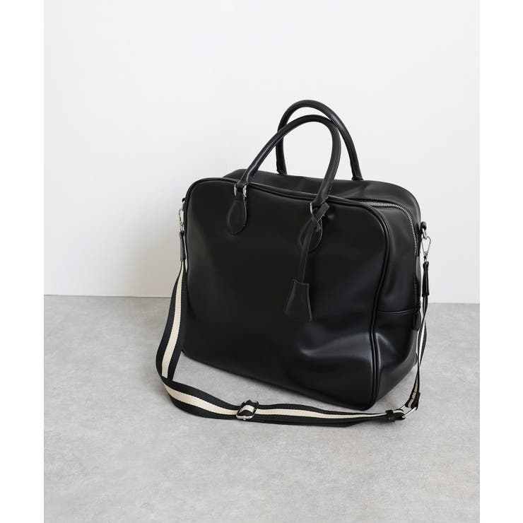 【オールシーズン/旅行/大容量】ラインテープ ビッグボストンバッグ | TRYSIL | 詳細画像10 